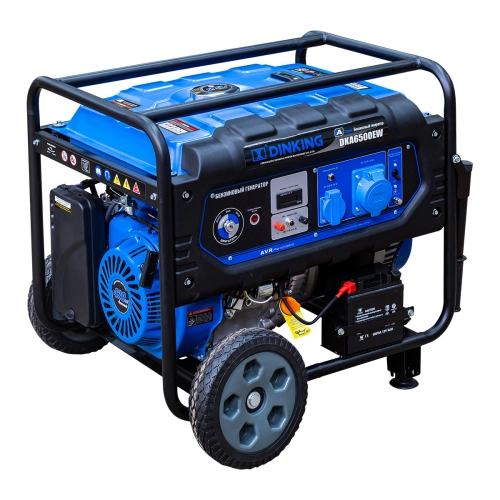 Генератор бензиновый Dinking DKA6500EW (6,5кВт, электростартер, 15лс, колёса) по ценам производителя в Краснодаре с доставкой по всей России