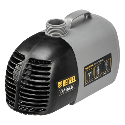 Насос фонтанный FNP110-34, 112 Вт, подъем 3,4 м, 3400 л/ч, колокольчик/каскад/гейзер Denzel по ценам производителя в Краснодаре с доставкой по всей России