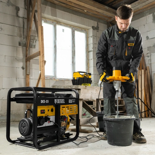 Генератор дизельный DES-55, 5,5 кВт, 230 В, 11 л, ручной стартер Denzel по ценам производителя в Краснодаре с доставкой по всей России