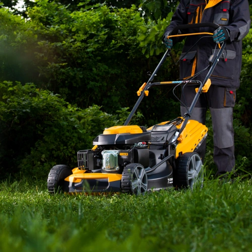 Газонокосилка бензиновая GLD-520SP, 196 куб.см, ширина 52 см, привод, 7 уровней,травосборник 60 л Denzel по ценам производителя в Краснодаре с доставкой по всей России