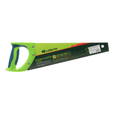 Ножовка по дереву "Зубец", 350 мм, 7-8 TPI, каленый зуб 2D, защитное покрытие, двухкомпонентная рукоятка Сибртех по ценам производителя в Краснодаре с доставкой по всей России