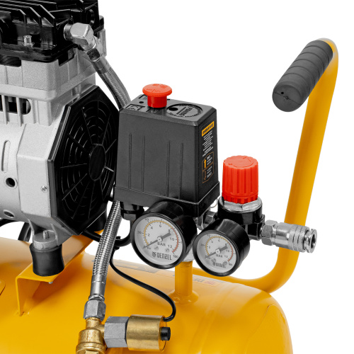 Компрессор DLS950/24 безмаслянный малошумный 950 Вт, 165 л/мин, ресивер 24 л Denzel по ценам производителя в Краснодаре с доставкой по всей России