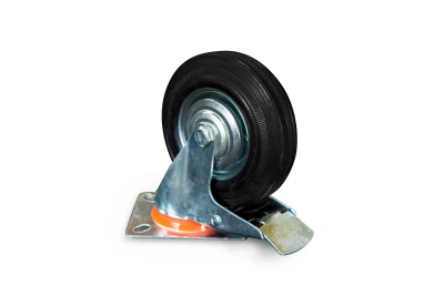 Колесо поворотное резина SRCLb 55 125 мм с тормозом (N) по ценам производителя в Краснодаре с доставкой по всей России