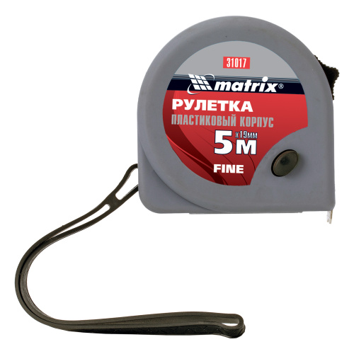 Рулетка Fine,5 м х 19 мм,пластиковый корпус Matrix по ценам производителя в Краснодаре с доставкой по всей России