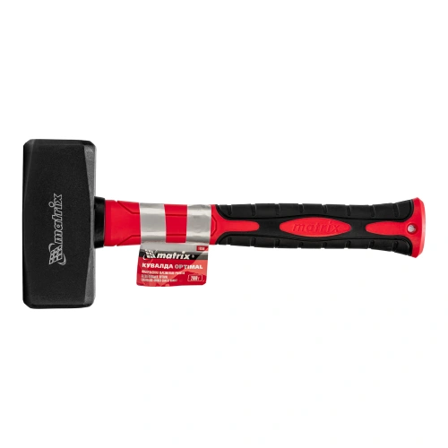 Кувалда optimal, 2000 г, фибергласовая обрезиненная рукоятка Matrix по ценам производителя в Краснодаре с доставкой по всей России