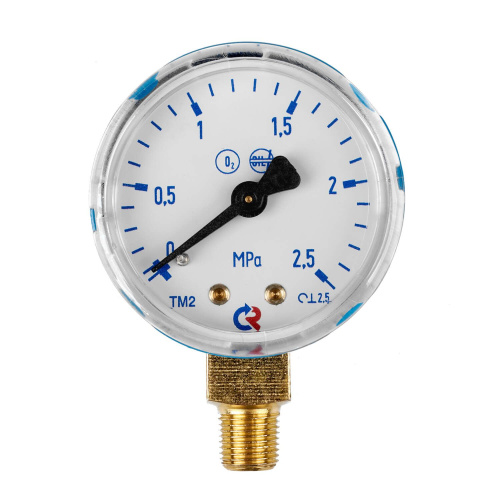 Манометр 2,5 МПа, 1/8 NPT, кислород купить в Москве с доставкой по всей России | ProtosMarket.ru