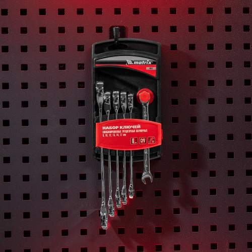 Набор ключей комбинированных, трещеточных 6 шт Matrix по ценам производителя в Краснодаре с доставкой по всей России