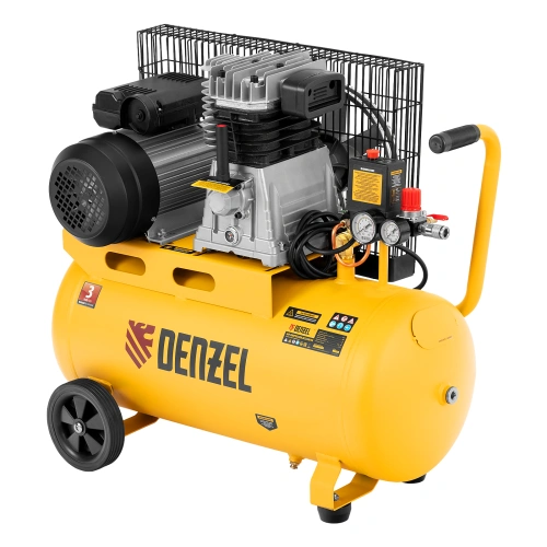 Компрессор воздушный BCI2300/50, ременный привод, 2.3 кВт, 50 литров, 400 л/мин Denzel по ценам производителя в Краснодаре с доставкой по всей России