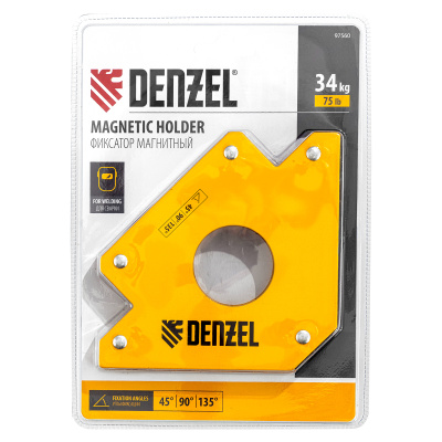 Фиксатор магнитный для сварочных работ усилие 75 LB Denzel по ценам производителя в Краснодаре с доставкой по всей России