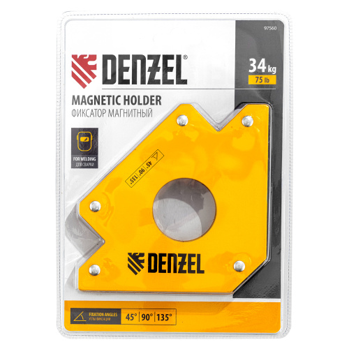 Фиксатор магнитный для сварочных работ усилие 75 LB Denzel по ценам производителя в Краснодаре с доставкой по всей России
