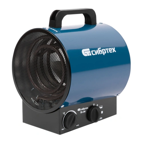 Тепловая пушка ТВ-3М (тепловентилятор), 230 В, 3 режима: вентилятор/1500 Вт /3000 Вт Сибртех по ценам производителя в Краснодаре с доставкой по всей России