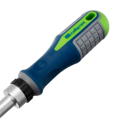 Отвертка реверсивная с набором бит и торцевых головок, 25 шт, CrV, чехол Сибртех по ценам производителя в Краснодаре с доставкой по всей России