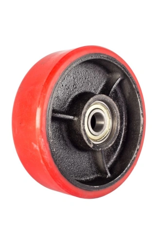 Колесо полиуретан 160х50 мм с подшипником для тележек гидравлических JC/DF-III/DB/BFC/AC(LH) по ценам производителя в Краснодаре с доставкой по всей России