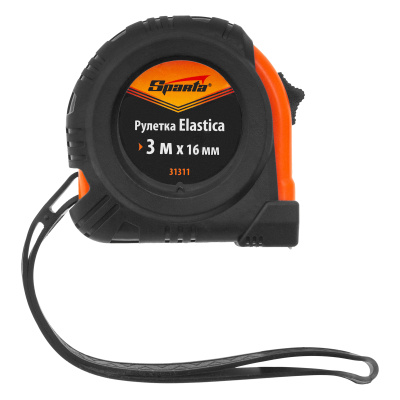 Рулетка Elastica,3 м х 16 мм,обрезиненный корпус Sparta по ценам производителя в Краснодаре с доставкой по всей России