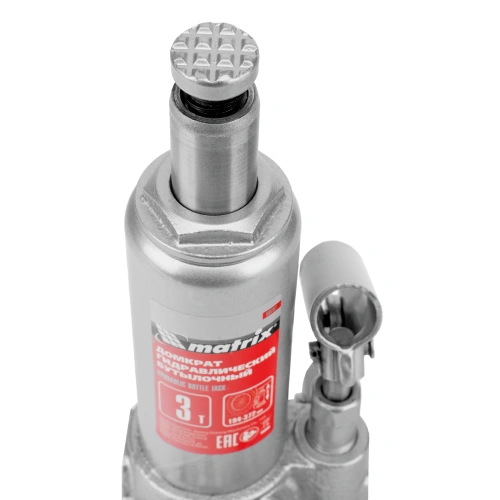 Домкрат гидравлический бутылочный, 3 т, высота подъема 194-372 мм, в пластиковый кейсе Matrix по ценам производителя в Краснодаре с доставкой по всей России