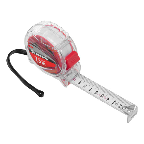 Рулетка Crystal,7,5 м х 25 мм,корпус из поликарбоната Matrix по ценам производителя в Краснодаре с доставкой по всей России