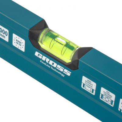 Уровень алюминиевый, 1500 мм, 2 рукоятки, фрезеровка, 3 глазка, Prazision Gross по ценам производителя в Краснодаре с доставкой по всей России