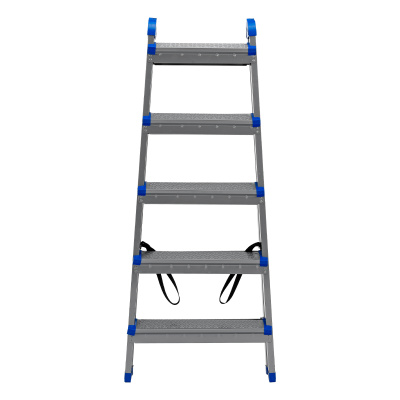 Стремянка двухсторонняя 5 ступеней, сталь профиль, стальные ступени, Сибртех по ценам производителя в Краснодаре с доставкой по всей России