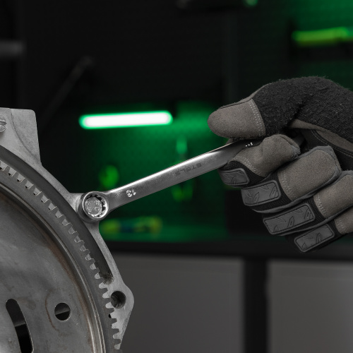 Набор ключей комбинированных 6-17 мм, 6 шт., CrV, матовый хром Stels по ценам производителя в Краснодаре с доставкой по всей России