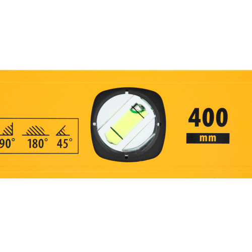 Уровень алюминиевый, магнит., фрезерованный, 3 глазка (1 зеркал.) 0,5 мм/м, 400 мм Denzel по ценам производителя в Краснодаре с доставкой по всей России