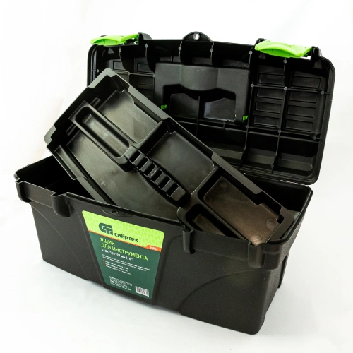 Ящик для инструмента, 410 х 215 х 197 мм, 16", пластик Сибртех по ценам производителя в Краснодаре с доставкой по всей России