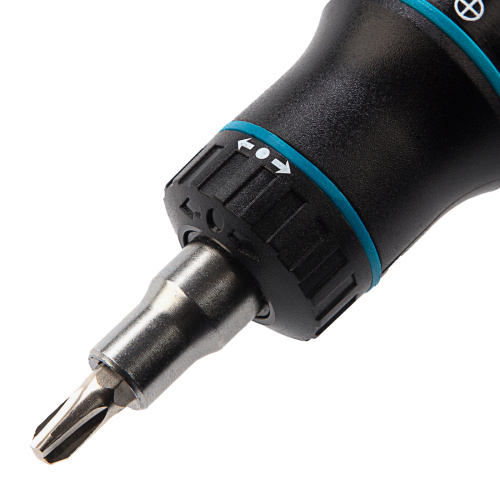 Отвертка реверсивная с револьверным механизмом, 11 шт, сталь S2 Gross по ценам производителя в Краснодаре с доставкой по всей России