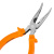 Длинногубцы изогнутые Classic, 160 мм, шлифованные, пластмассовые рукоятки Sparta по ценам производителя в Краснодаре с доставкой по всей России