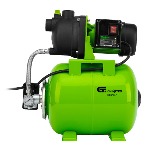 Насосная станция НС650-П, 650 Вт, напор 37 м, 3200 л/ч, ресивер 19 л Сибртех по ценам производителя в Краснодаре с доставкой по всей России