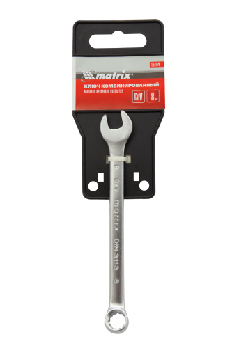 Ключ комбинированный, 8 мм, CrV, матовый хром Matrix по ценам производителя в Краснодаре с доставкой по всей России
