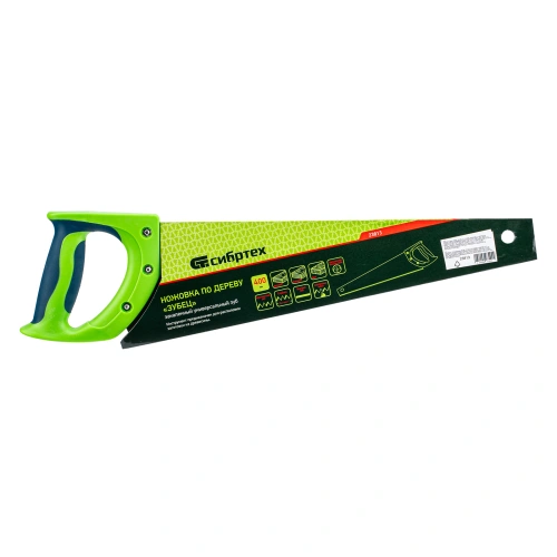 Ножовка по дереву "Зубец", 400 мм, 7-8 TPI, каленый зуб 3D, двухкомпонентная рукоятка Сибртех по ценам производителя в Краснодаре с доставкой по всей России