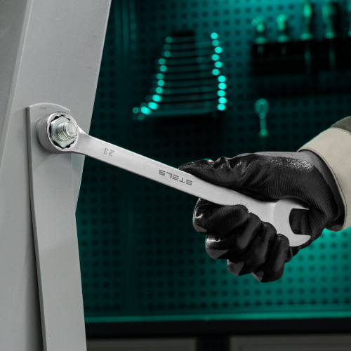 Ключ комбинированный, 23 мм, CrV, матовый хром Stels по ценам производителя в Краснодаре с доставкой по всей России