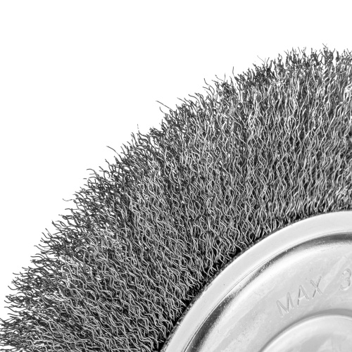 Щетка для УШМ, 200 мм, посадка 22.2 мм, плоская, витая проволока 0.3 мм Сибртех по ценам производителя в Краснодаре с доставкой по всей России