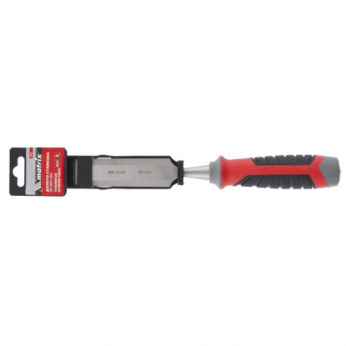 Долото-стамеска, 28 мм, 60 CrV, трехкомпонентная обрезиненная рукоятка Matrix по ценам производителя в Краснодаре с доставкой по всей России