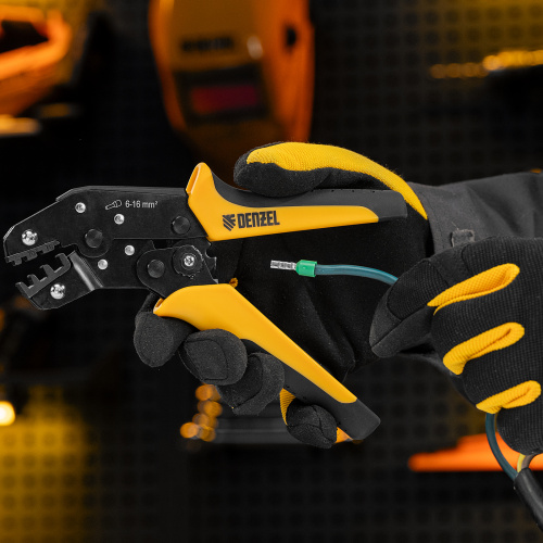 Клещи для обжима наконечников штыревых НШВ, НШВИ, НШВИ-2, 6-16 мм2 Denzel по ценам производителя в Краснодаре с доставкой по всей России