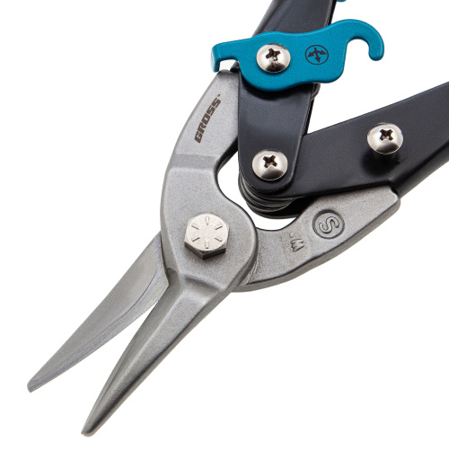 Ножницы по металлу "Piranha", 250 мм, прямой рез, сталь CrMo, двухкомпонентные рукоятки Gross по ценам производителя в Краснодаре с доставкой по всей России