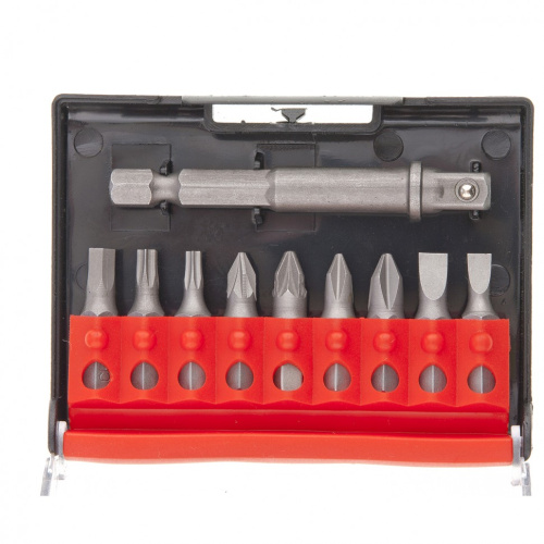 Отвертка с Т-образной эргономичной ручкой, набором бит и насадок, 20 шт, CrV Matrix по ценам производителя в Краснодаре с доставкой по всей России