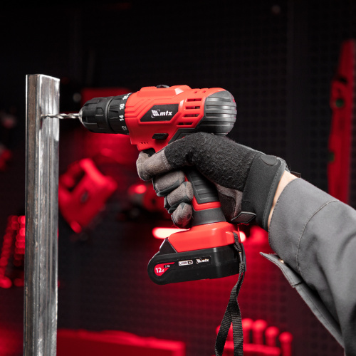 Дрель-шуруповерт аккумуляторная MCDL-12-02, Li-Ion, 12 В, 2 акк. MTX по ценам производителя в Краснодаре с доставкой по всей России
