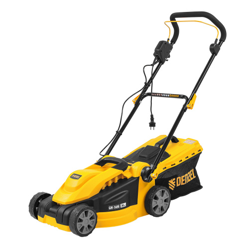 Газонокосилка электрическая GM-1600, 1600 Вт, ширина 36 см, 3 уровя, травосборник 35 л. Denzel по ценам производителя в Краснодаре с доставкой по всей России