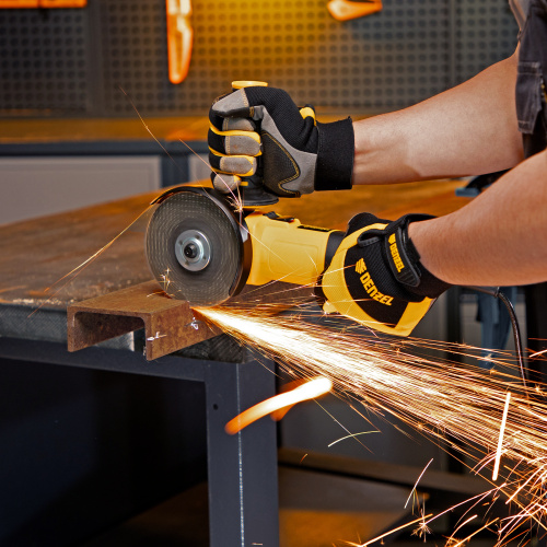 Машина шлифовальная угловая AG115-750, 750 Вт, 115 мм, 11000 об/мин Denzel по ценам производителя в Краснодаре с доставкой по всей России