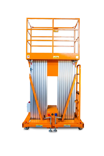 Подъемник мачтовый аккумуляторный 200 кг, 12/14 м, 24/80 В/Ач TOR GTWY12-200S DC 2-мачтовый по ценам производителя в Краснодаре с доставкой по всей России