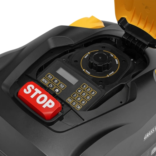 Робот-газонокосилка Grass Master 1000  1000м², 3Ач, 28V, LCD дисплей, Wi-Fi Denzel по ценам производителя в Краснодаре с доставкой по всей России