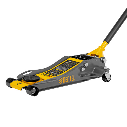 Домкрат гидравлический подкатной, 3 т, 75-500 мм, быстрый подъем, низкий подхват, проф. Denzel по ценам производителя в Краснодаре с доставкой по всей России