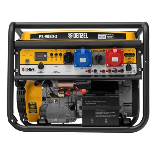 Генератор бензиновый PS 90 ED-3, 9.0 кВт, переключение режима 230 В/400 В, 25 л, электростартер Denzel по ценам производителя в Краснодаре с доставкой по всей России