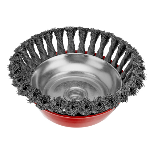 Щетка для УШМ, 150 мм, М14, "чашка", крученая проволока 0.5 мм Matrix по ценам производителя в Краснодаре с доставкой по всей России