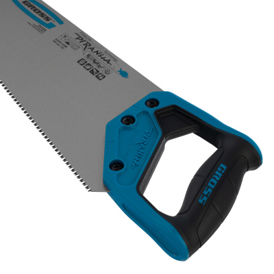 Ножовка по дереву "Piranha", 500 мм, 11-12 TPI, зуб-3D, каленый зуб, двухкомпонентная рукоятка Gross по ценам производителя в Краснодаре с доставкой по всей России