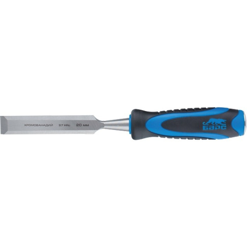 Долото-стамеска, плоская, 8 мм, двухкомпонентная рукоятка, металлический затыльник Барс по ценам производителя в Краснодаре с доставкой по всей России