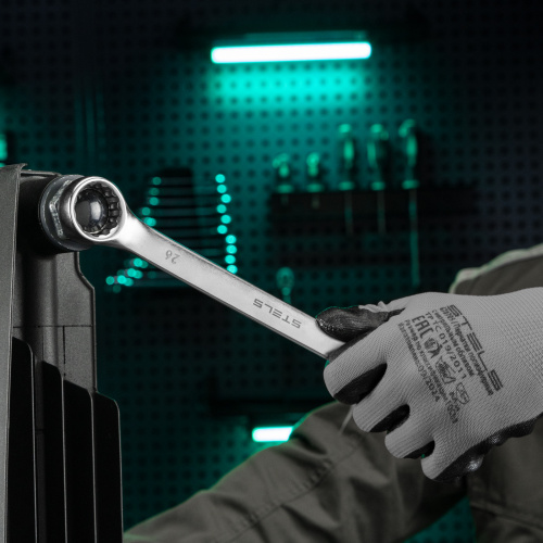 Ключ комбинированный, 26 мм, CrV, матовый хром Stels по ценам производителя в Краснодаре с доставкой по всей России