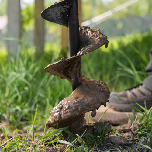 Шнек для грунта ER-150, диаметр 150 мм, длина 800 мм,соединение 20 мм, съемный нож Denzel по ценам производителя в Краснодаре с доставкой по всей России