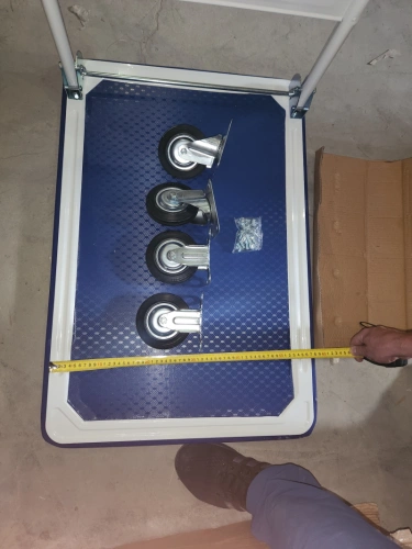 Тележка платформенная 150 кг TOR PH150 (740х480) со складной ручкой (резиновые колеса 100 мм) по ценам производителя в Краснодаре с доставкой по всей России