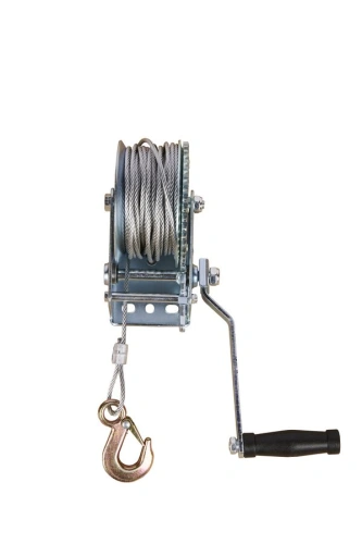 Лебедка ручная барабанная с тросом  400кг  20м оцинкованная TOR FD по ценам производителя в Краснодаре с доставкой по всей России